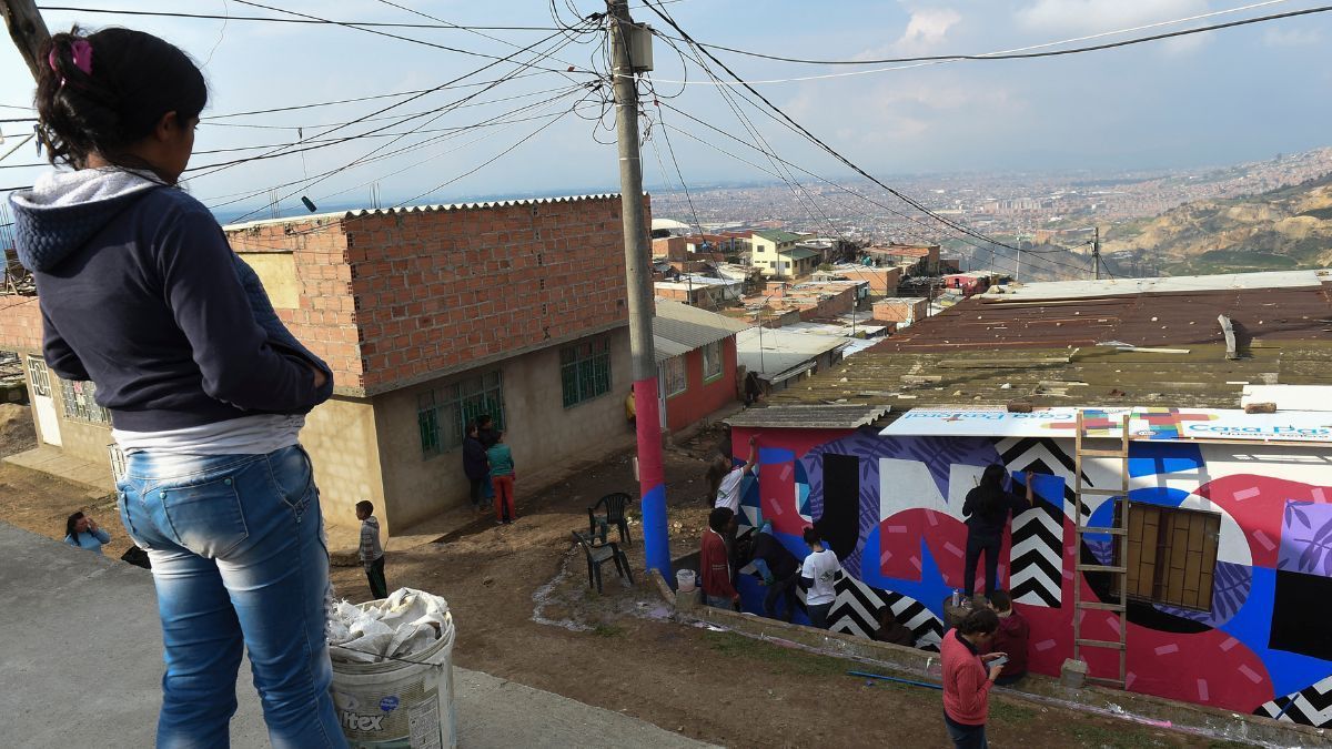 Panorámica de Soacha, desde su parte más alta y más vulnerable.