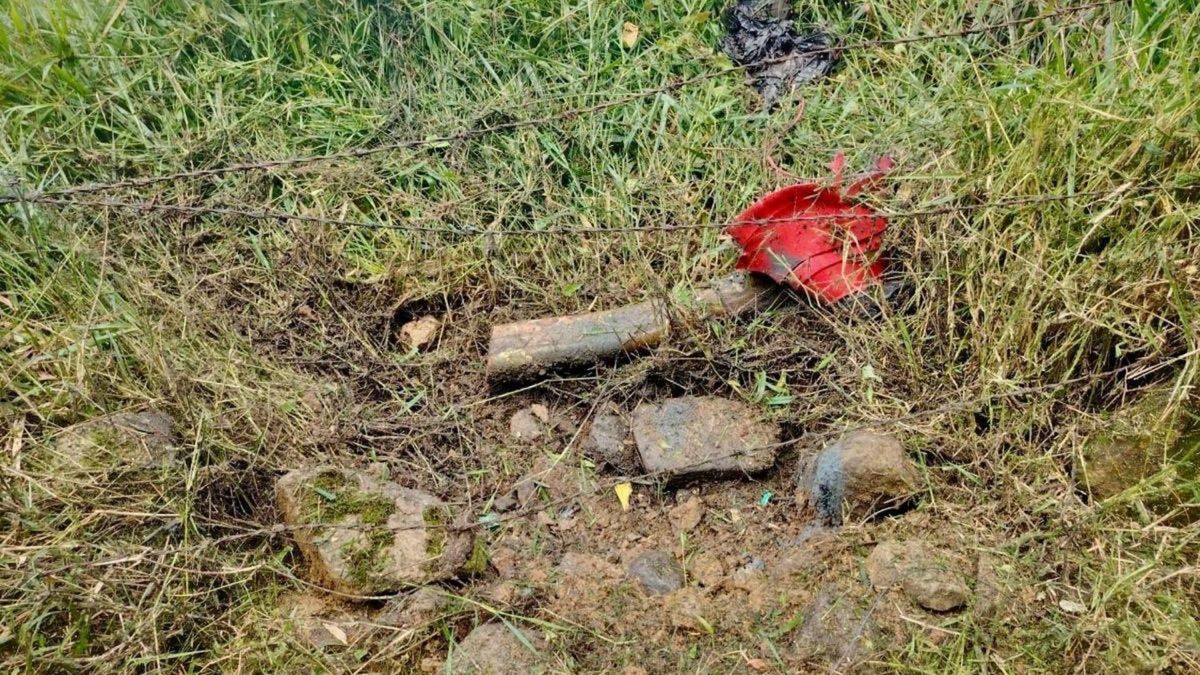 Carga explosiva desactivada en Antioquia.