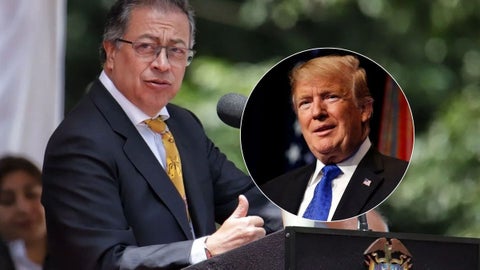 Gustavo Petro y Donald Trump