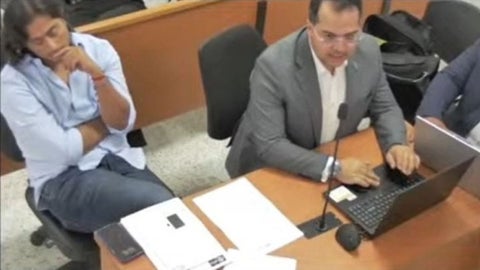 Nicolás Petro en audiencia por irregularidades en la Campaña Petro Presidente 20022