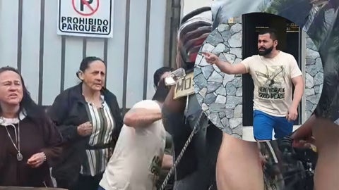 Denuncian que sacerdote enfrenta Policía en Pasto