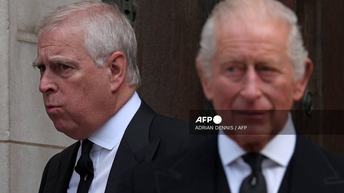 Ex príncipe Andrés y el rey Carlos III