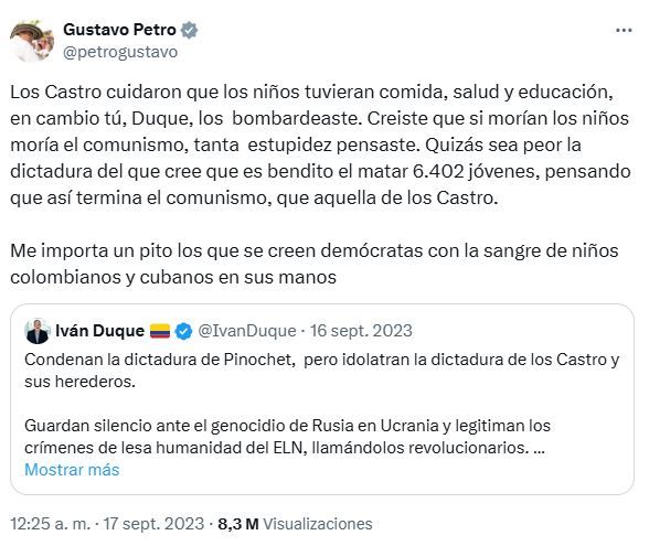 El mandatario defendió los intereses comunistas. 