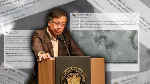 El mandatario no defiende los bombardeos sobre los menores de edad.