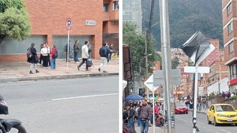 Evacúan la Universidad Católica en Bogotá, por amenaza de explosivos.