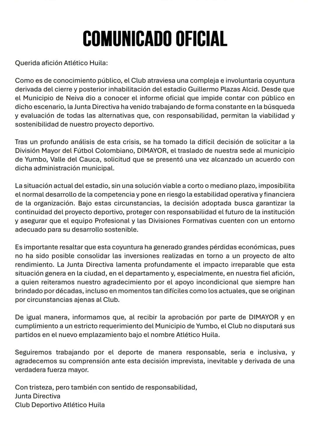 comunicado_atletico_huila