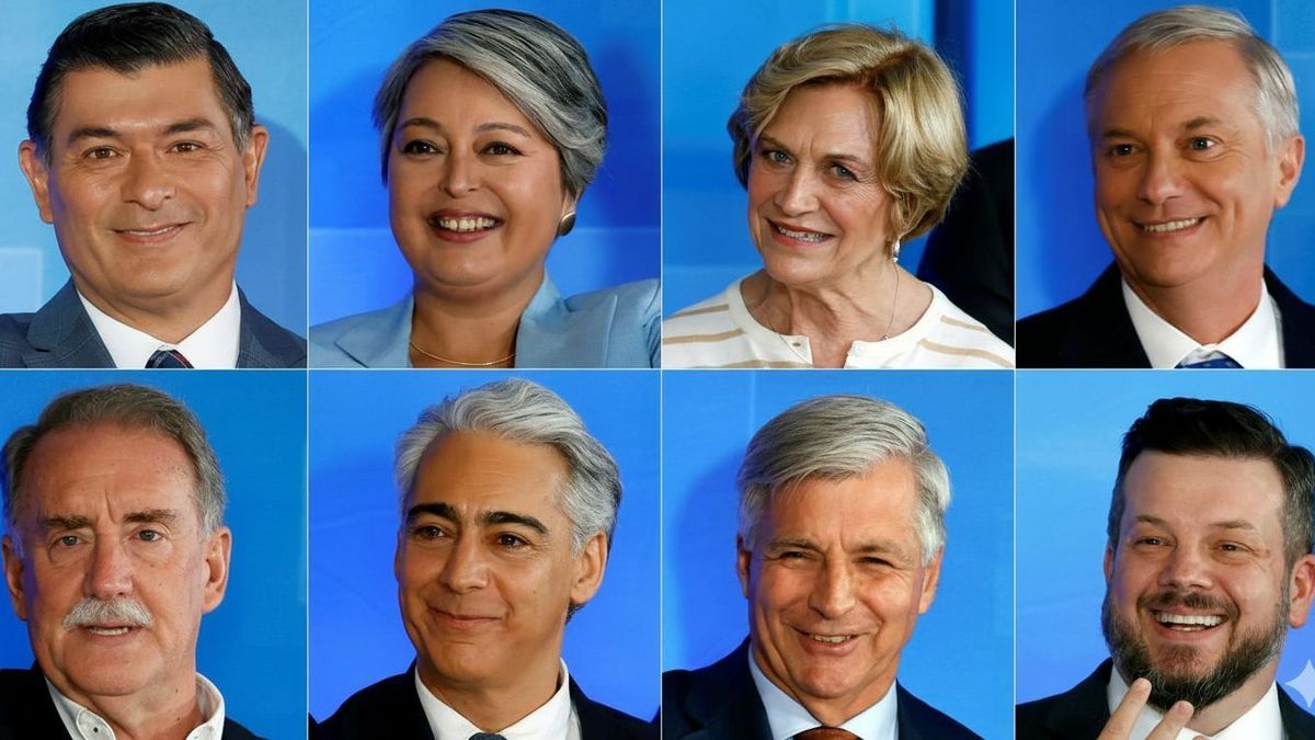 Candidatos para la primera vuelta presidencial en Chile
