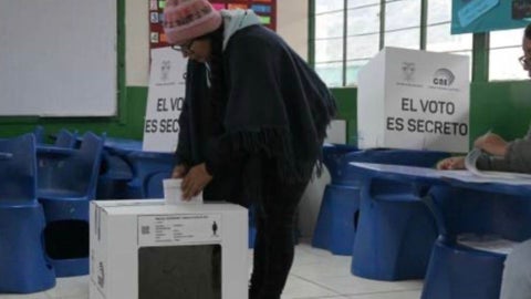 Votación en Ecuador