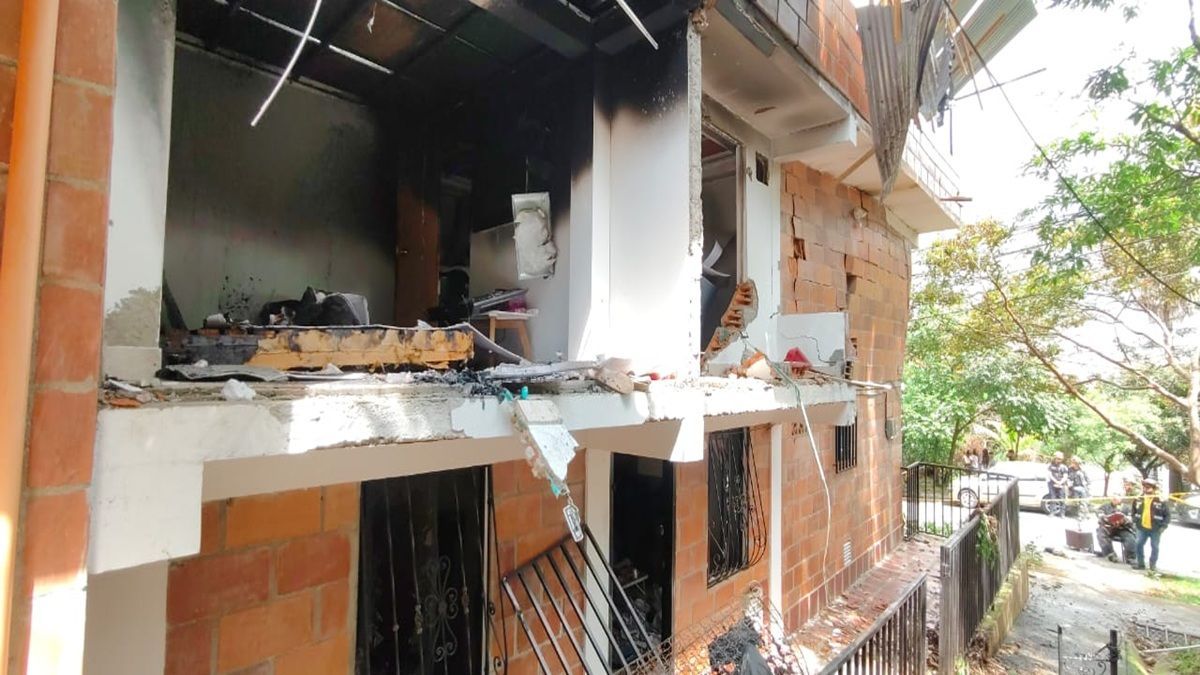 Explosión vivienda en Bello
