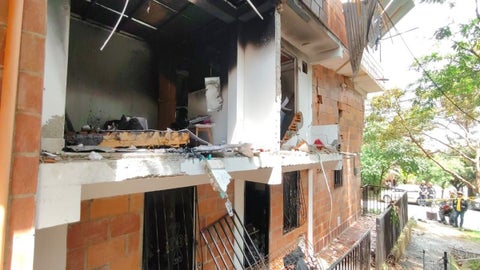 Explosión vivienda en Bello