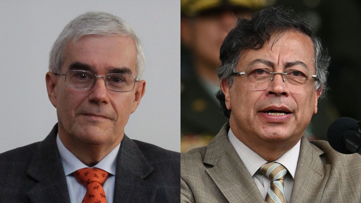 El empresario Carlos Enrique Moreno y el presidente Gustavo Petro.