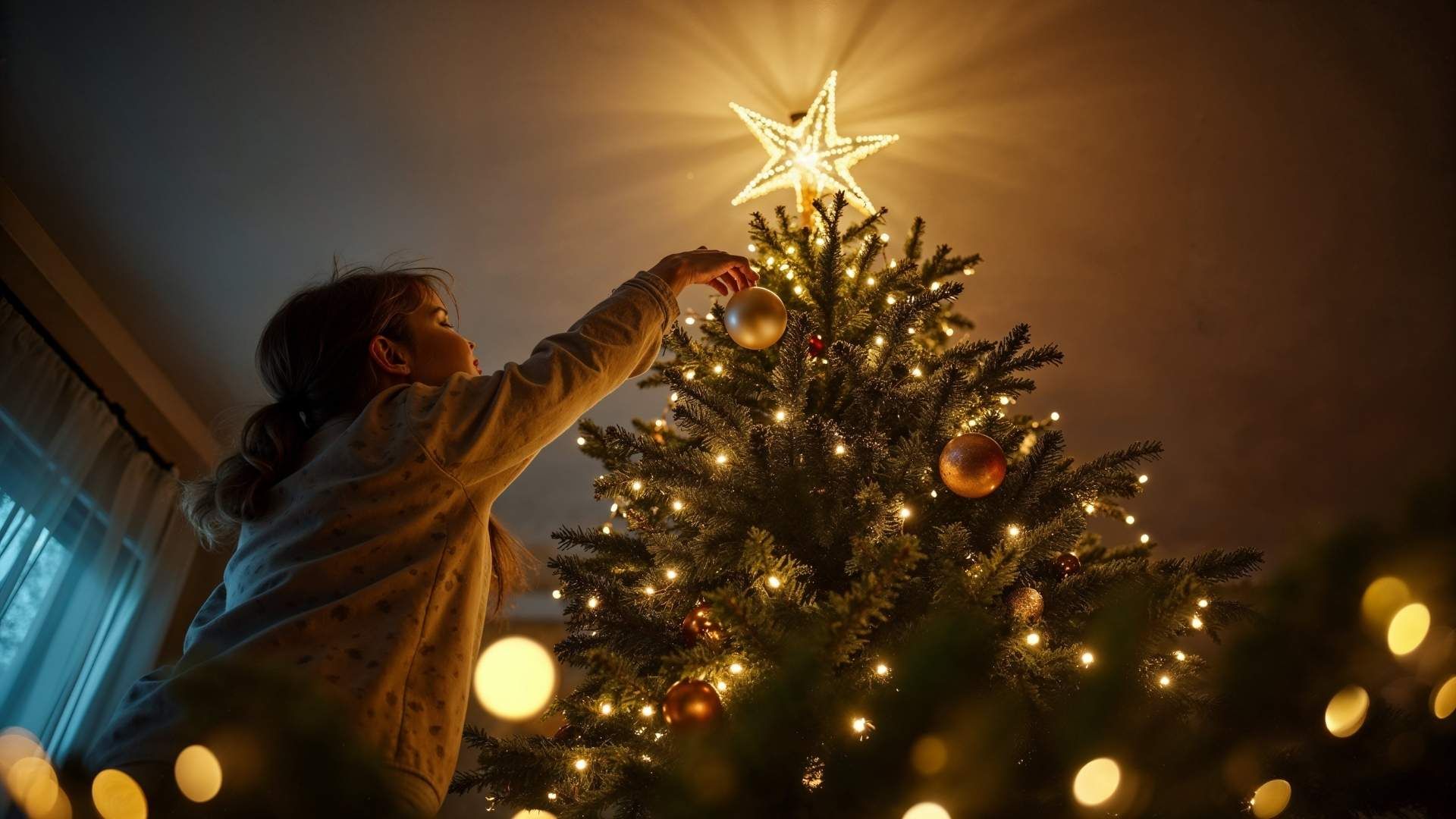 La correcta instalación de adornos define la organización y uniformidad del árbol navideño.