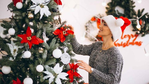 Varias técnicas permiten mejorar la distribución de elementos en el árbol de Navidad.