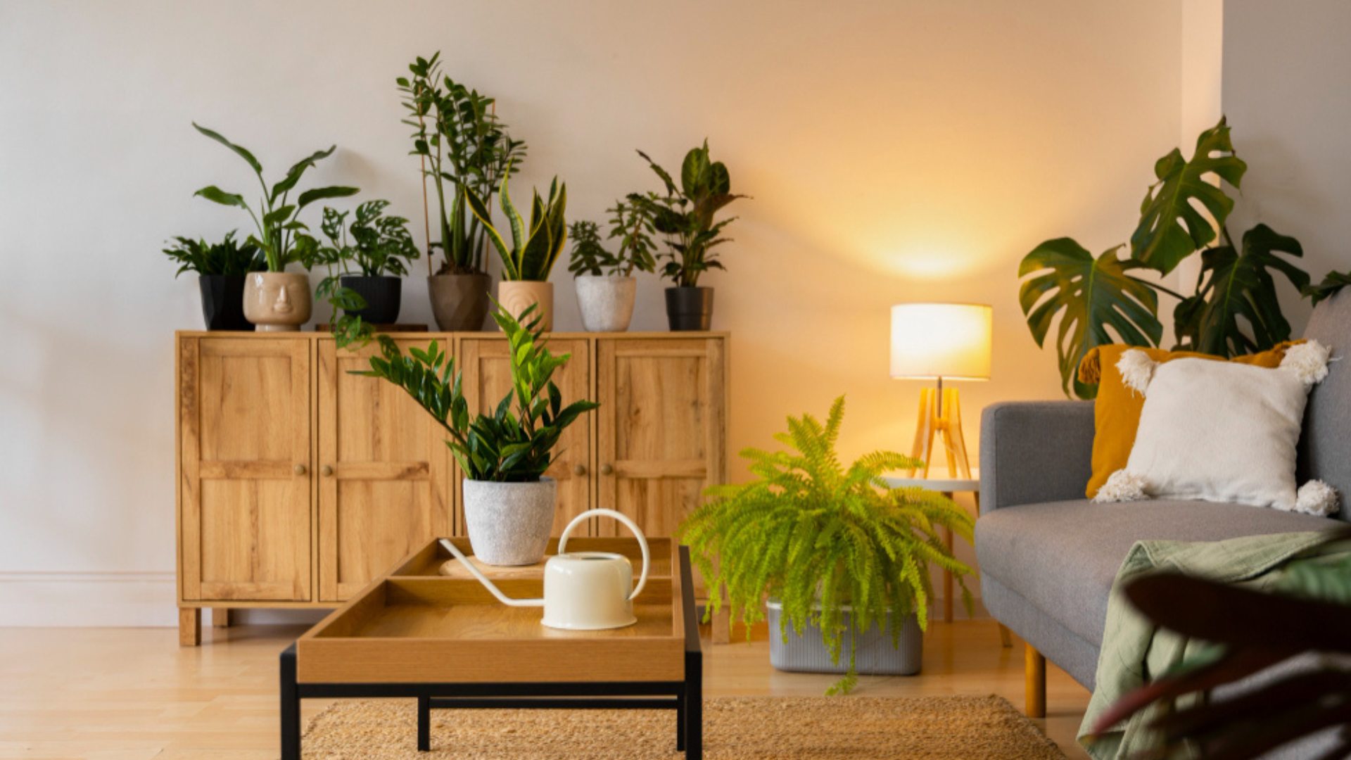 Especies purificadoras como el lirio de paz mejoran la frescura del hogar sin usar químicos.