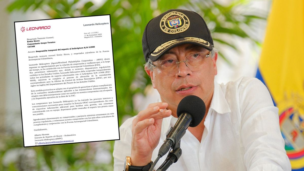 Presidente Gustavo Petro | Helicóptero presidencial | Lista Clinton.