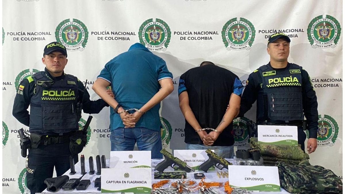 Capturados por transportar material de guerra en Bogotá