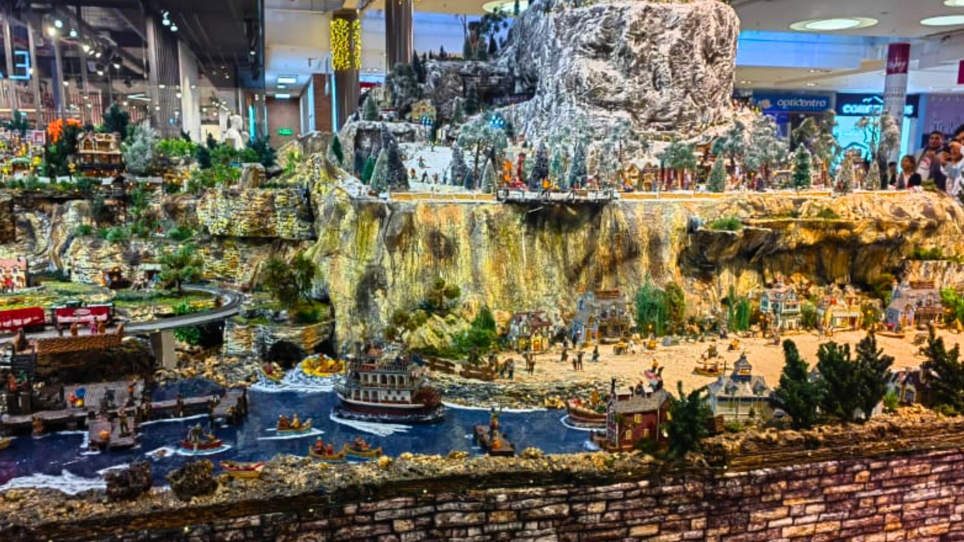 Villa Navidad en centro comercial