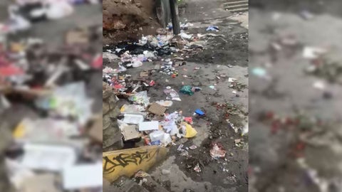 Lluvias dejan graves emergencias en el Barrio La Paz, Ciudad Bolívar, por la mala disposición de basuras.