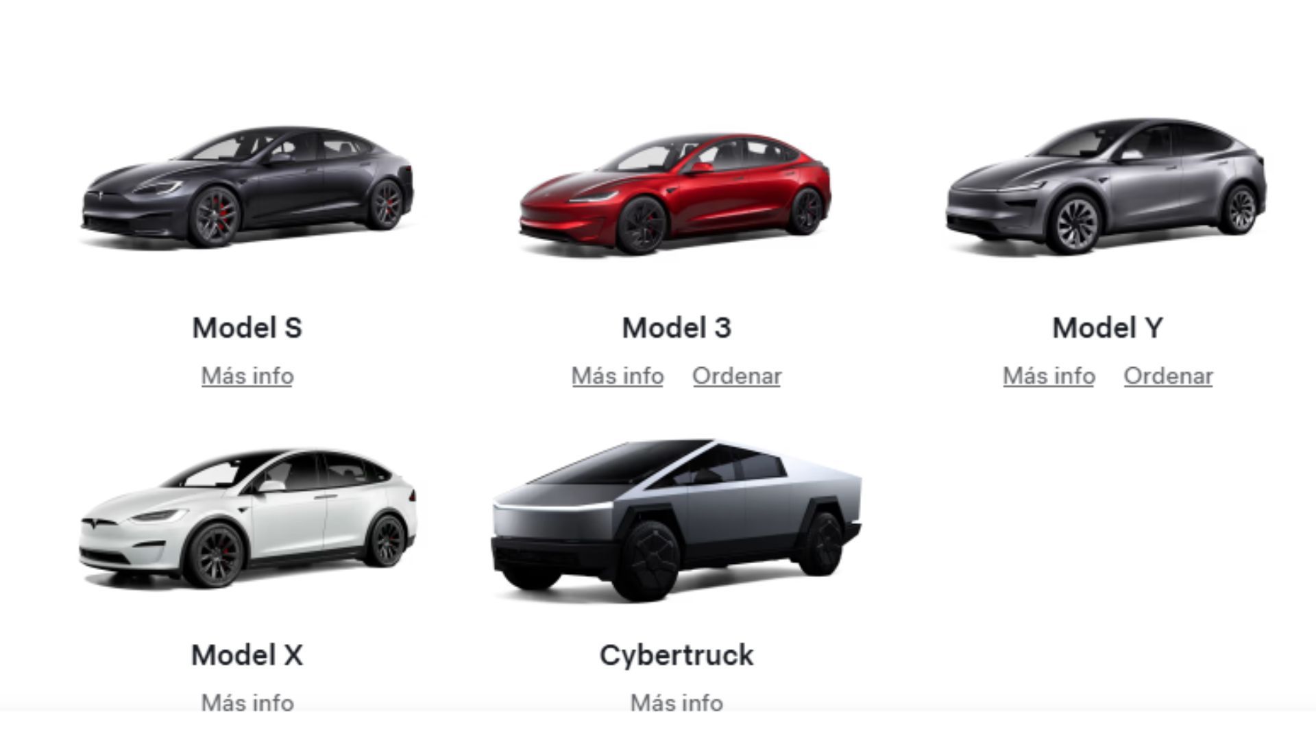 Modelos de carros Tesla en Colombia