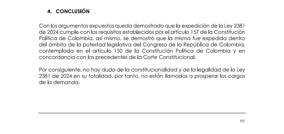 Concepto de Héctor Carvajal para la demanda de la reforma pensional en el despacho de la magistrada Paola Meneses