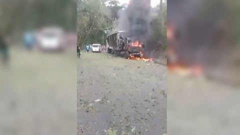 Atentado en la Vía Panamericana - Cauca
