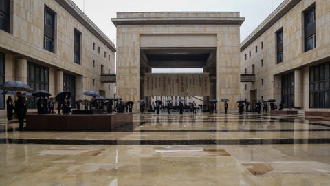 Retoma del Palacio de Justicia en Bogotá.