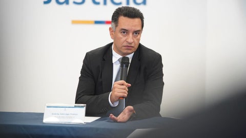 El ministro de Justicia (e), Andrés Idárraga