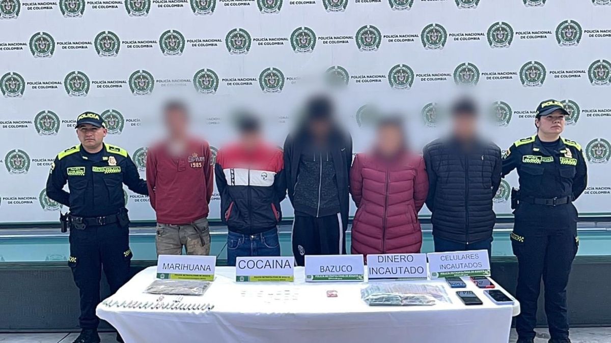 Banda de tráfico de drogas en Bogotá