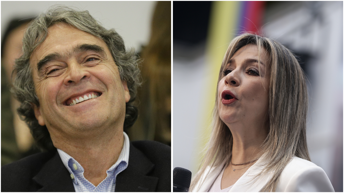 Vicky Dávila y Sergio Fajardo
