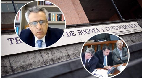 Exministro Luis Fernando Velasco y Ricardo Bonilla ante audiencia en el Tribunal Superior de Bogotá