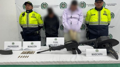 Hombre que disparó fusil en Usaquén.