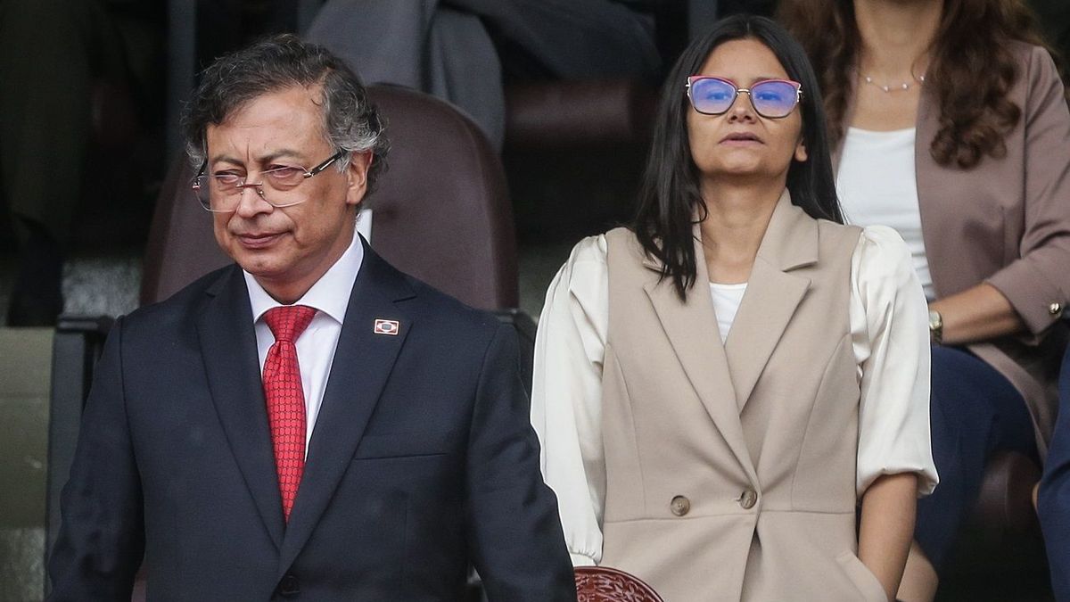 Gustavo Petro y Angie Rodríguez.