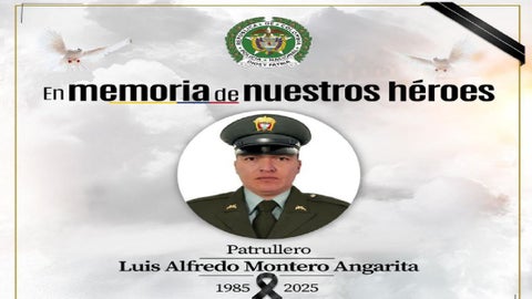 Patrullero Luis Alfredo Montero.