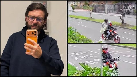 Jean Claude Bossard víctima de atraco de Los de la Moto Naranja