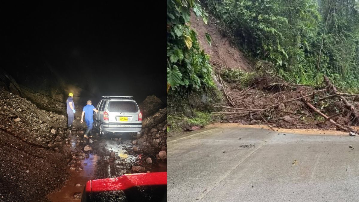 Deslizamiento en vía Risaralda - Chocó