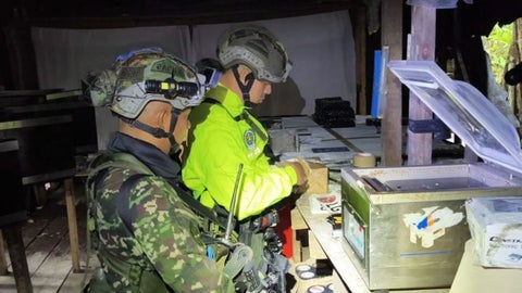 Incautación de droga por las Fuerzas Militares