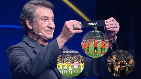 La ceremonia del sorteo estuvo a cargo del presidente de la FIFA, Gianni Infantino.