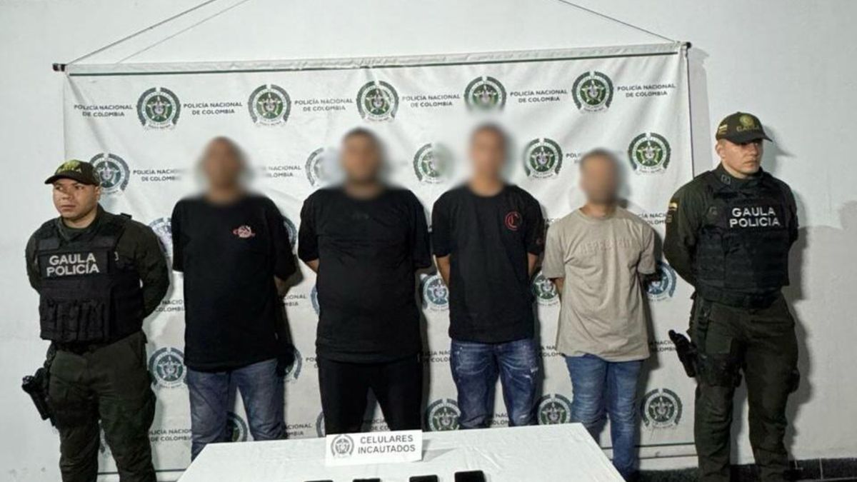 Cayó red de extorsionistas en Medellín.