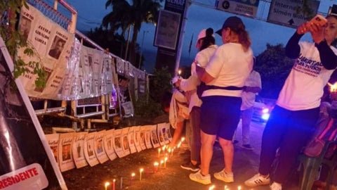 Familiares de colombianos presos en Venezuela.