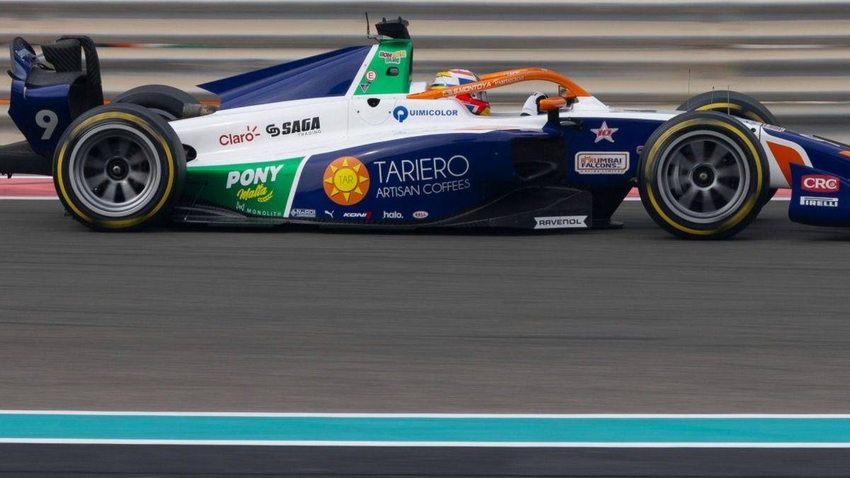 Sebastián Montoya en su última carrera en la Fórmula 2
