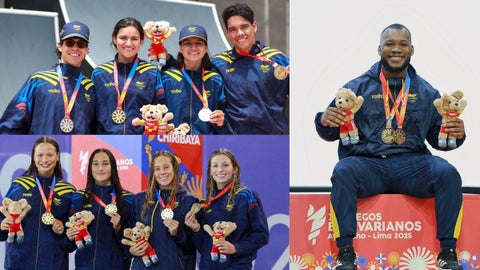 Deportistas colombianos ganadores de medallas en los Juegos Bolivarianos