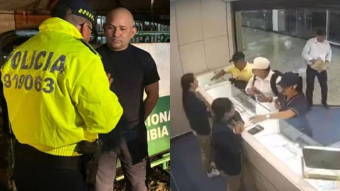 Policía implicado en robo a joyería en Bucaramanga