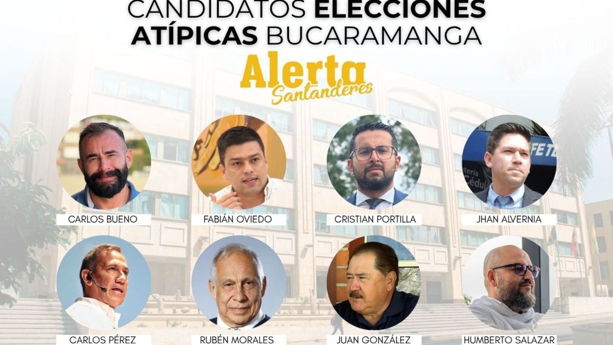 Candidatos elecciones atípicas de Bucaramanga