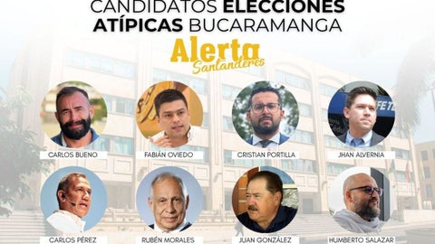 Candidatos elecciones atípicas de Bucaramanga