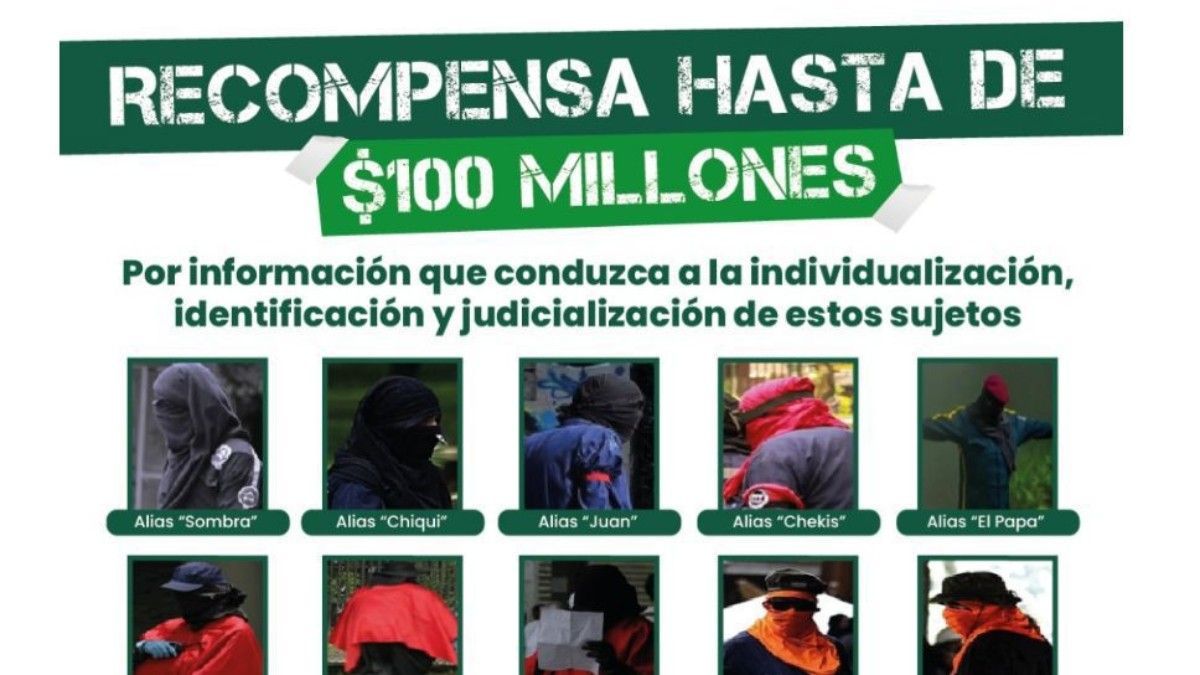 Cartel de los más buscados por vandalizar universidades