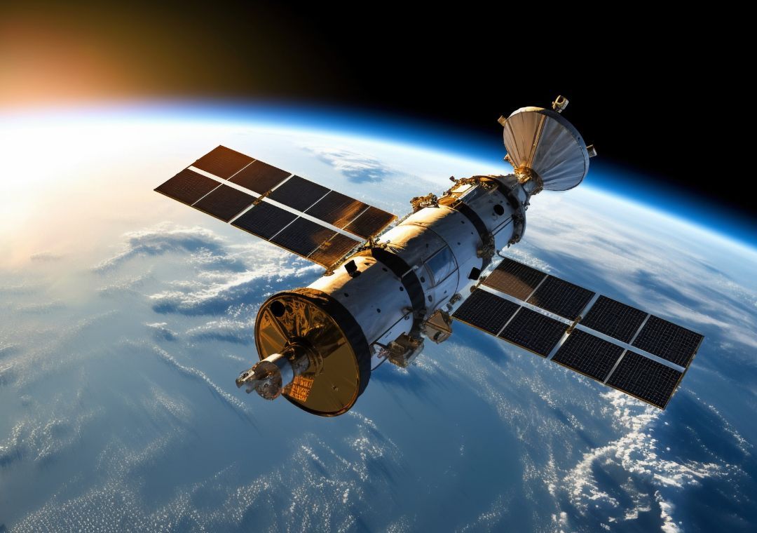 El telescopio es un artefacto de alta tecnología.