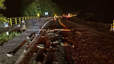 Activación de explosivo afecta vía en Caramanta, Antioquia