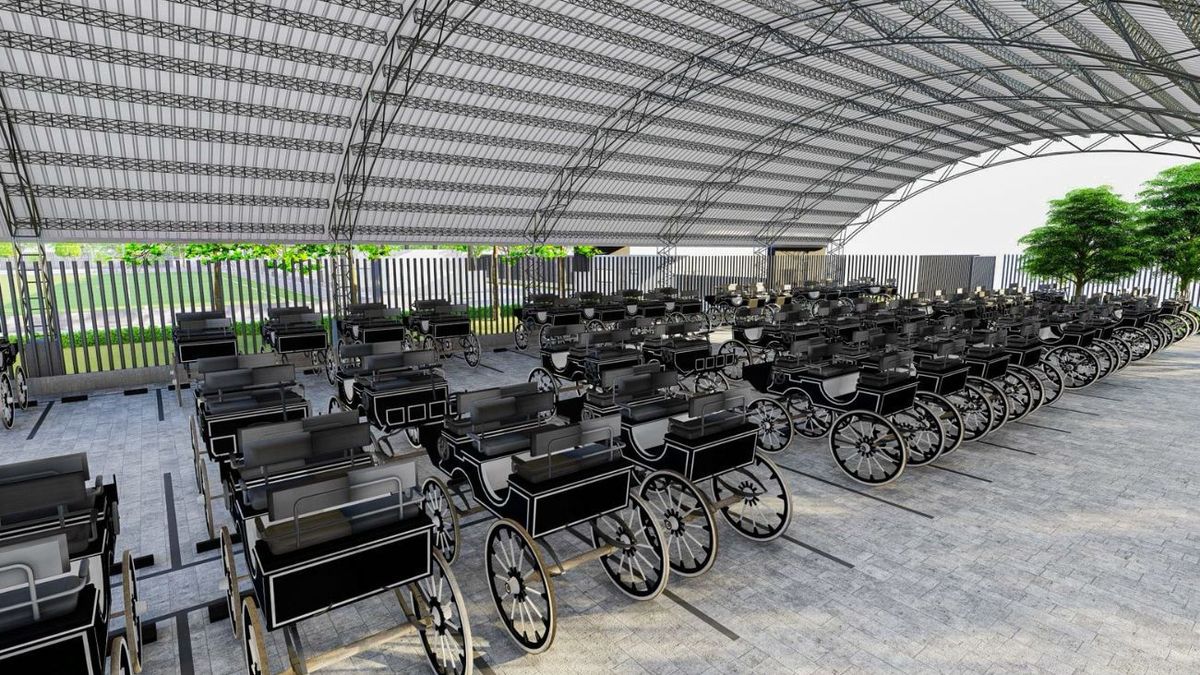 Hangar de coches eléctricos en Cartagena nov 2025. Serán 62 vehículos que llegarán a la ciudad.