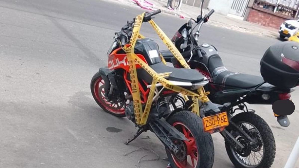 Hurtos en 'motos naranja' en Bogotá.