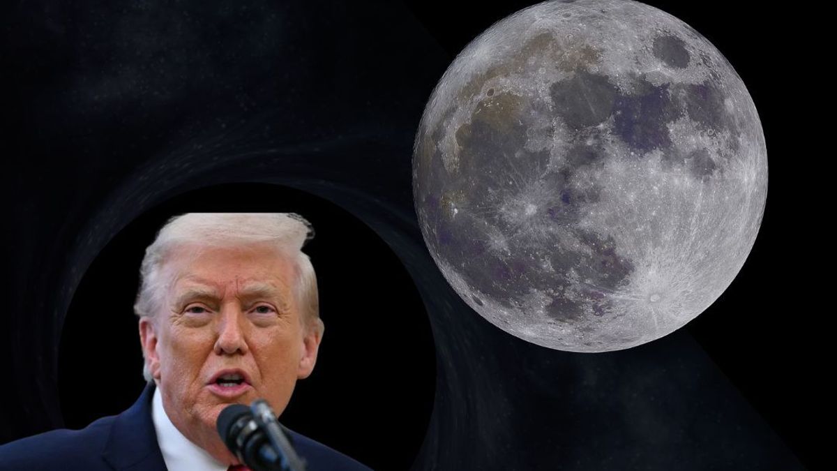 El presidente Trump planea que Estados Unidos construya una base en la luna.